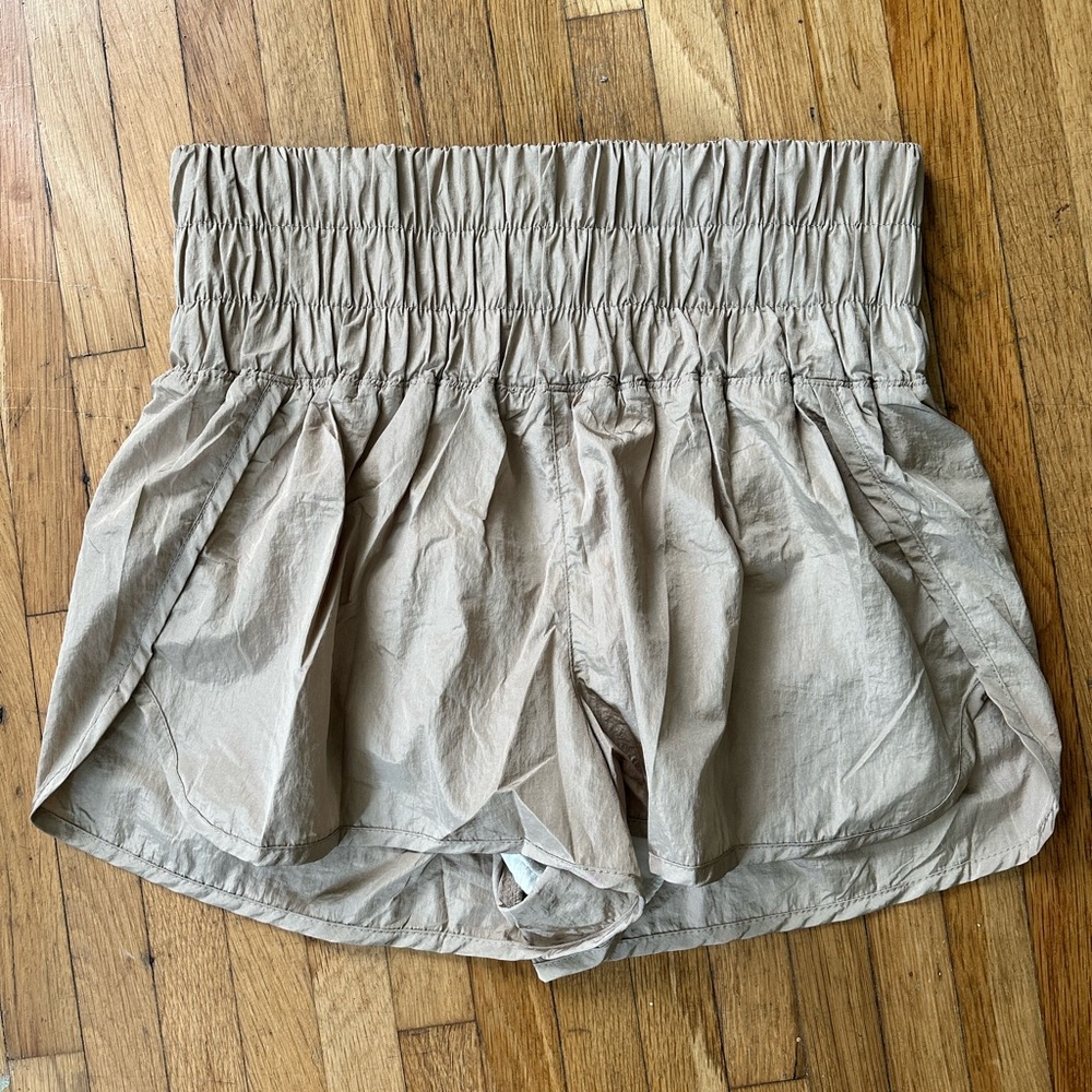 FP Movement by Free People High Waist Tan Shorts